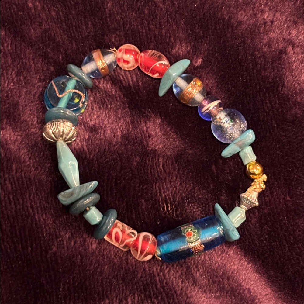 Colorful Beaded Bracelet (handmade)